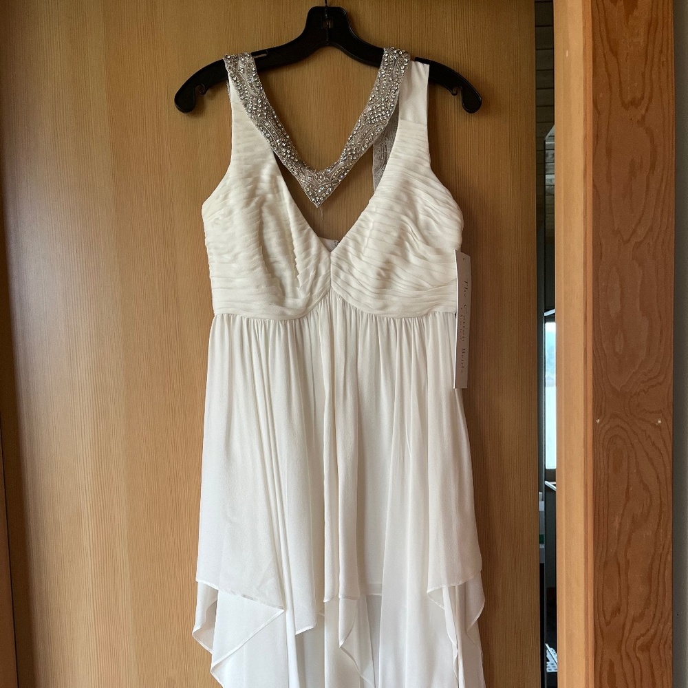 Chris Kole Handmade Silk Chiffon Bridal/Cocktail Dress (Tags on)